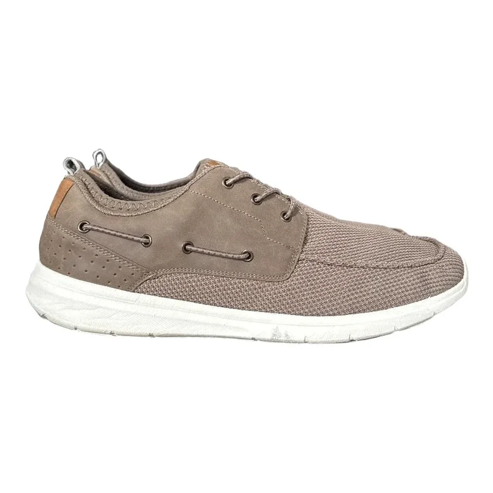 Magellan Outdoors Mens Brown Mesh Boat Shoes Memory Foam Size 13 Casual Sneakers